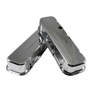 Big Block Chevy 454 Chrome Steel Valve Covers Tall Style - BBC 396 402 427 - Bild 1 von 1