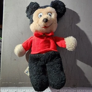 VTG Walt Disney MICKEY MOUSE by KNICKERBOCKER PLUSH TOY 10” Animal VINTAGE - Picture 1 of 5