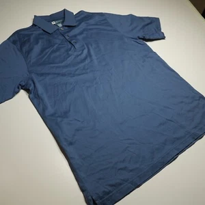 Jos. A. Bank Polo Shirt Mens Large Lead Better Golf Blue Cotton Cool Technology - Picture 1 of 12