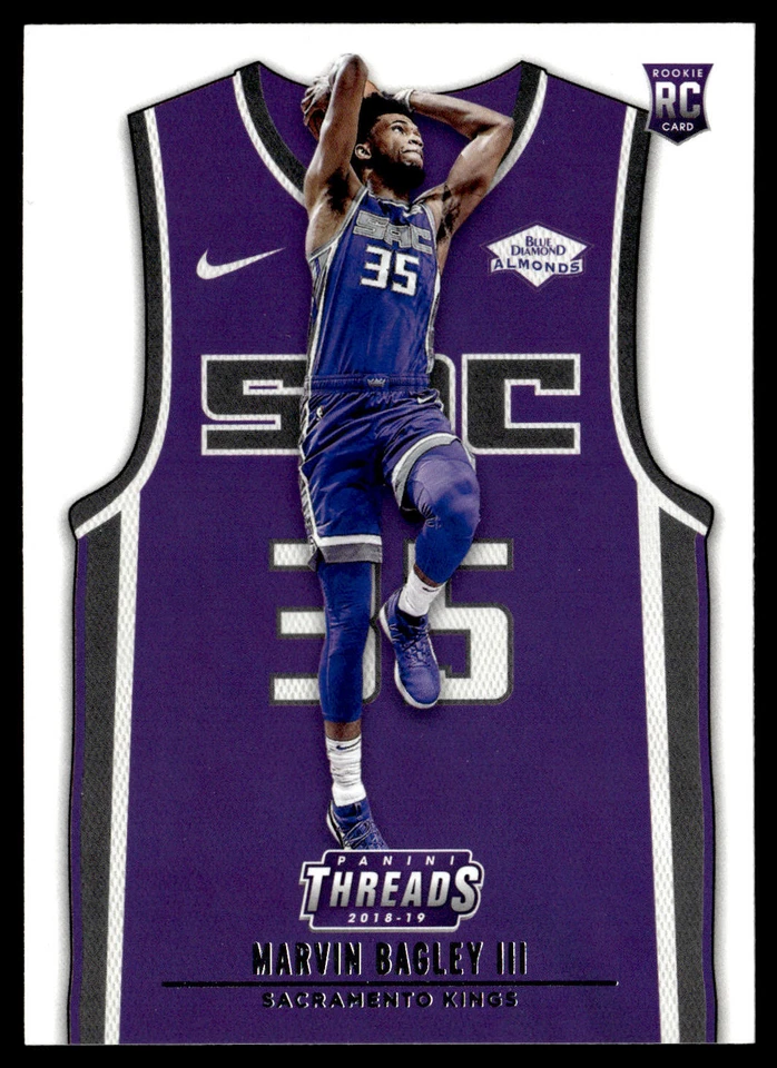 2018-19 Panini Threads Marvin Bagley III #144 RC Sacramento Kings - Image 1 of 2