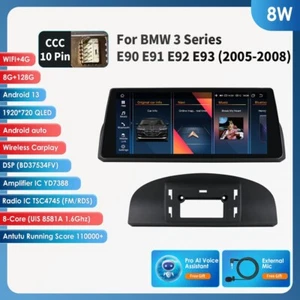 10.25" Android 13 8-Core 8+128GB Car GPS Stereo Head Unit For BMW 3 er E90 CCC - Picture 1 of 24