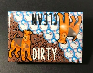 Airedale Terrier Dog Dishwasher Magnet Kitchen Cleaning Accessories Home Decor - Picture 1 of 12