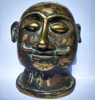 Antique Bust Of Shiva Bronze Maharashtra India 17/18e - image 1 of 4