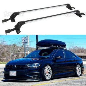 Car Top Roof Rack Cross Bars 42" Cargo Luggage Carrier For Volkswagen Jetta GLI - Picture 1 of 12