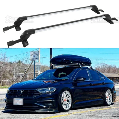 Portaequipajes de carga de 42" con barras transversales de techo para Volkswagen Jetta GLI Foto 1 de 4