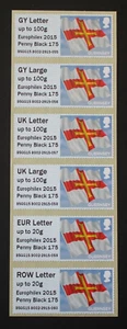 Guernsey Europhilex 2015 Post & Go Flagge voller Streifen postfrisch unmontiert postfrisch & Quittung - Bild 1 von 2