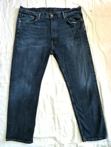 Levi's 505 Men's Blue Jeans Dark Vintage Wash Size 40 x 32 - Picture 1 of 6