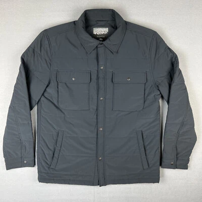 J Crew Eco Camisa Nórdica Chaqueta Para Hombres Mediana Aislada Sobrecamisa Botón a Presión Trabajo Foto 1 de 4