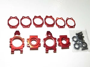 YY-MADMAX HPI KM ROVAN BAJA 1/5 5T 5B REAR ALUMINUM HUBS CARRIERS ORANGE KIT - Picture 1 of 1