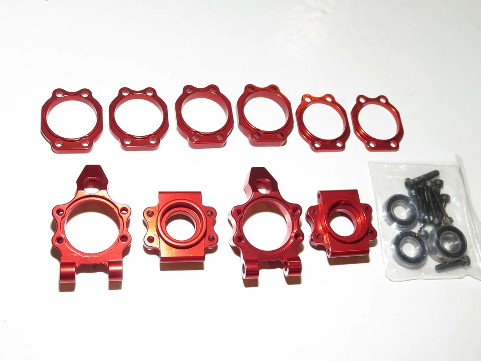 KIT NARANJA BUJES PORTADORES ALUMINIO TRASERO YY-MADMAX HPI KM ROVAN BAJA 1/5 5T 5B Foto 1 de 1