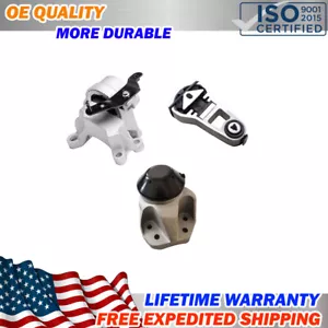 For Ford Explorer 2011-2015 3.7L 3.5L V6 3pcs Trans Engine Motor Mount Set - Picture 1 of 4