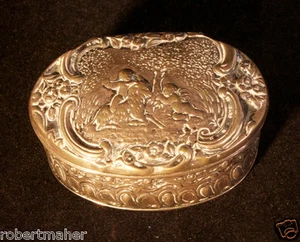 Antique Silver Snuff or Pill Box either German Hanau or Dutch MAKE ME AN OFFER!! - Picture 1 of 12