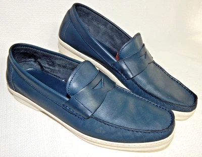 Mocasines SANDRINO By Sandro Moscoloni "Simon" Cuero Azul Penny 9.5 D España Foto 1 de 4