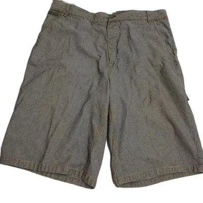 复古 Iceberg 冰上牛仔裤短裤男式 40 木匠彩虹缝制罕见意大利 — 第 1/4 张图片