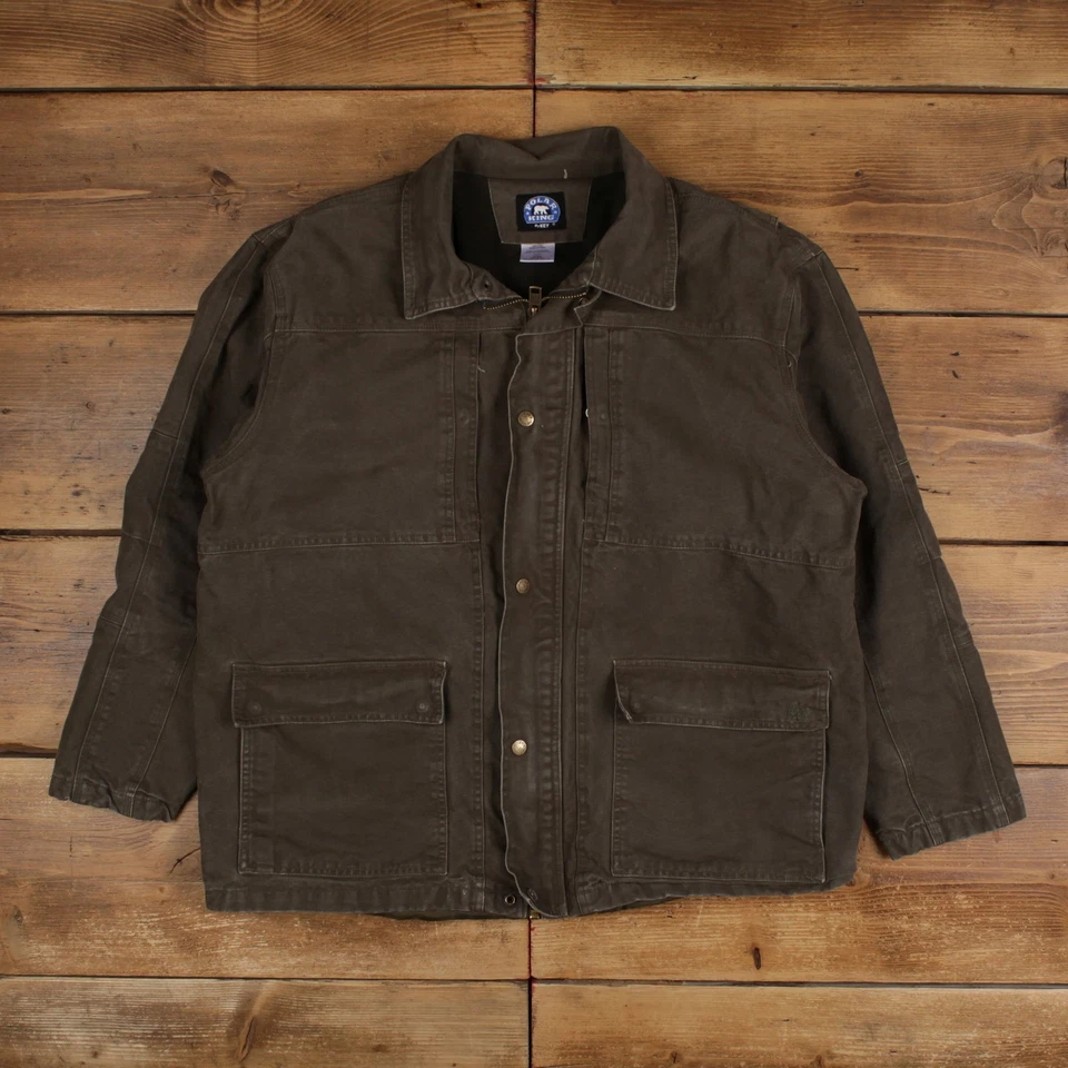 Chaqueta de trabajo vintage Polar King XL verde Foto 1 de 4