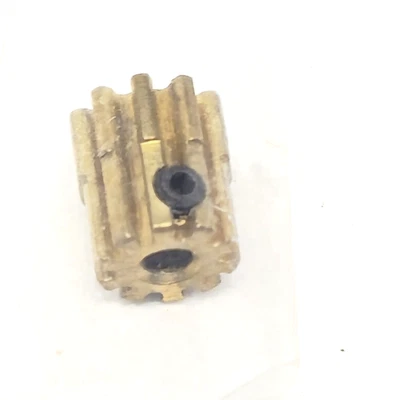 10 Tooth Brass Pinion Gear Slot Car 48 Pitch .078" Motor Shaft Spacific NO SCREW - Image 1 of 4