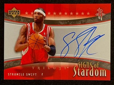 2005-06 Upper Deck Trilogy Stromile Swift Signs Of Stardom ON-CARD AUTO !!!  QTY - Image 1 of 4