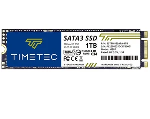 1TB SSD 3D NAND SATA III 6Gb/s M.2 2280 NGFF 512TBW Lesegeschwindigkeit bis zu 550MB/s... - Bild 1 von 6