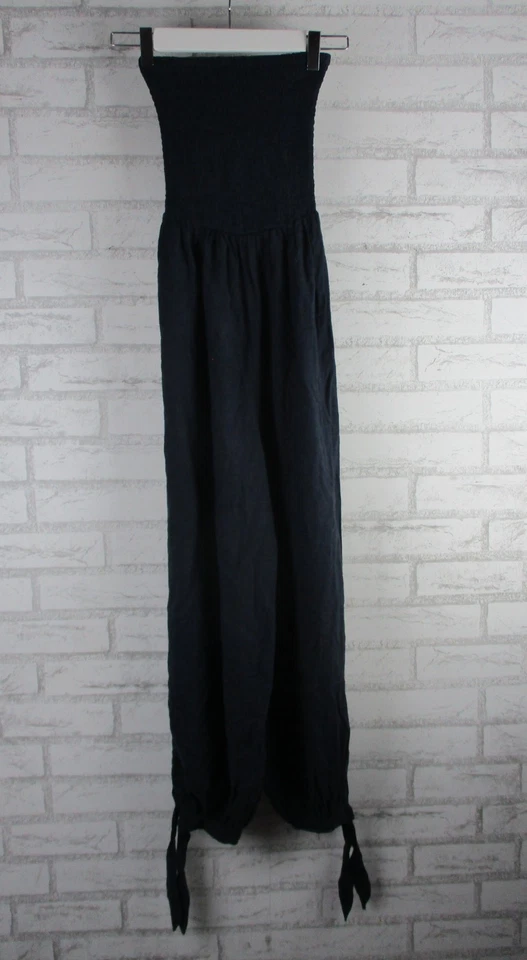 Tigerlily womens jumpsuit Small, 6?  strapless black boho - image 1 of 4