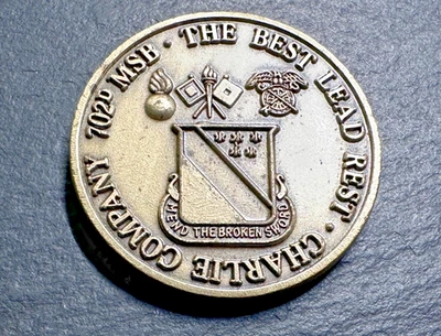 DISCOM 2ND INFANTRY DIVISION KOREA CHARLIE COMPANY CHALLENGE COIN H698 - Image 1 of 4