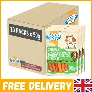 100% Natural Chicken Breast Dog Treats with Sweet Potato - Case of 10 Packs - Picture 1 of 9