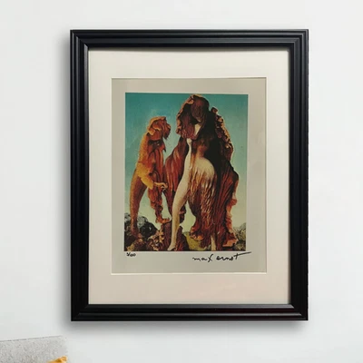 Impresión original firmada a mano por Max Ernst con certificado de autenticidad y +$3.500 USD de valoración Foto 1 de 4