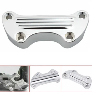 1" Handlebar Riser Top Clamp Cover for Harley Sportster Softail Dyna Chrome CNC - Picture 1 of 9