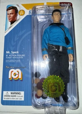 "Figura de acción Mego Mr Spock Star Trek serie original 8"" 2019 con tribbles" Foto 1 de 2