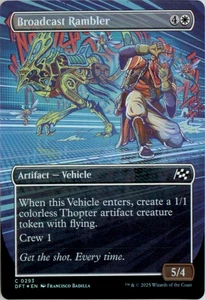 Broadcast Rambler (Borderless) Aetherdrift DFT Foil NM - Picture 1 of 2