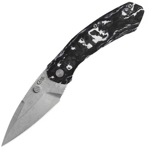 CASE XX KNIVES WHITE/BLACK CARBON FIBER WEAVE WESTLINE® S35VN WESTLINE S35VN (36 - Picture 1 of 2