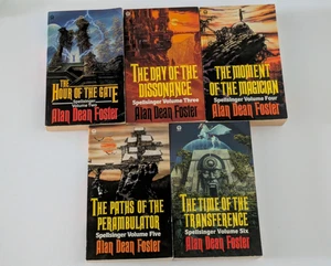 Lot x 5 Spellsinger Alan Dean Foster Volumes 2 - 6 Orbit paperbacks 1988 - Imagen 1 de 7