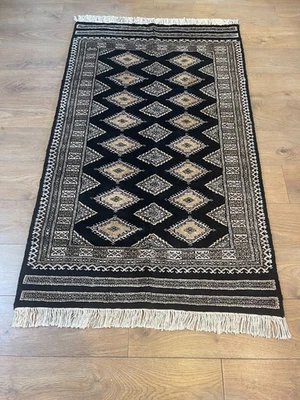 NEW Handmade Bokhara rug ORIGINAL WOOL/SILK  L161cmxW93cm - Image 1 of 4
