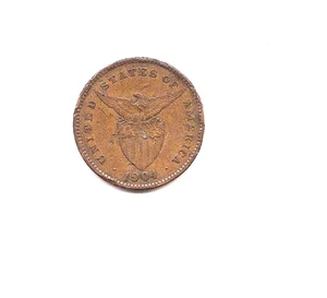 Filipinas 1904 Un centavo--¡Pátina de chocolate con leche!! !! - Imagen 1 de 2