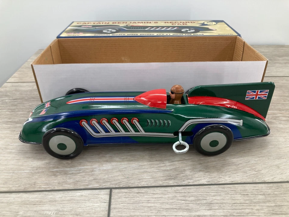 Schylling Collector Series Land Speed Record Car Captain Benjamin juguete de cuerda Foto 1 de 4