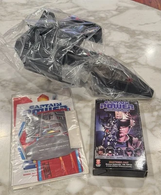 复古 1987 年 Captain Power Phantom STRIKER 全新带盒 + 破碎过去的 VHS!! — 第 1/4 张图片