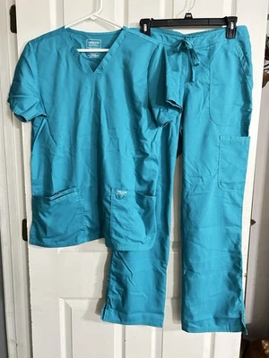 Juego Exfoliante Cherokee Aqua Color, Top M/Pantalones S, Excelente Estado, Ver Fotos Foto 1 de 4