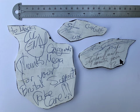 Gorguts Band Members Autographs From 2/15/1992 Canadian Death Metal Band Cover