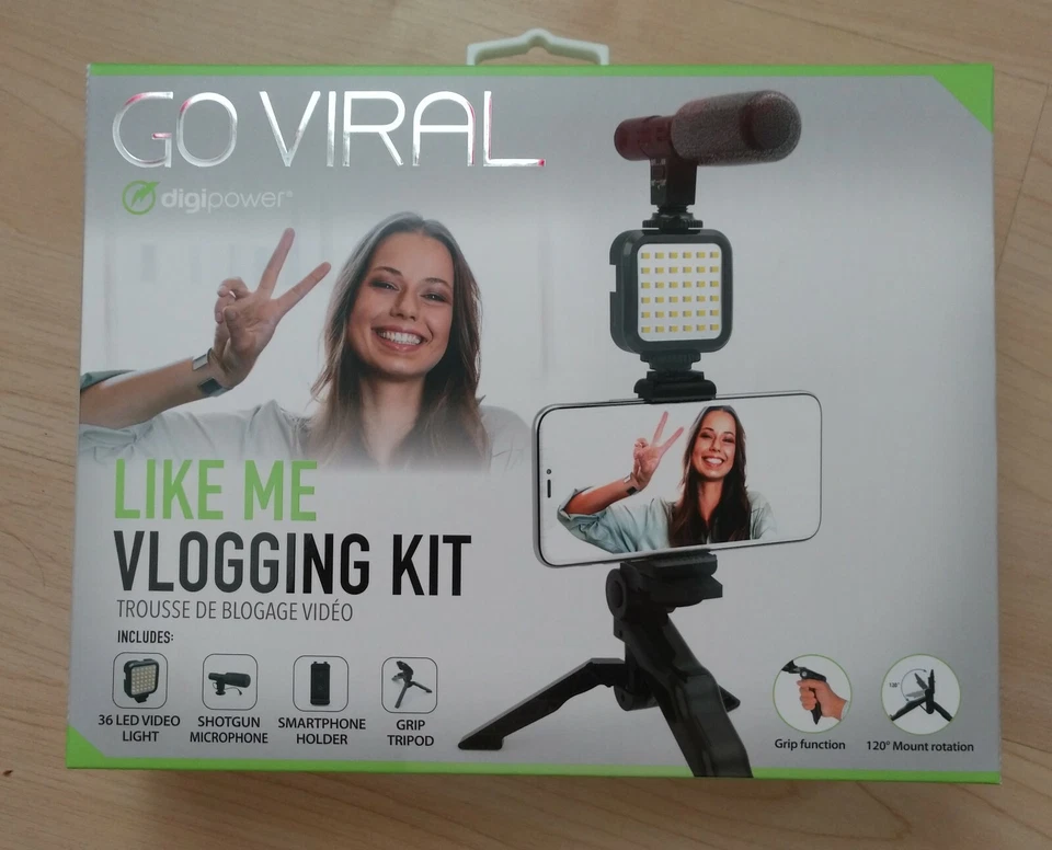 Kit de vlogging Go Viral Digipower Like Me Foto 1 de 2