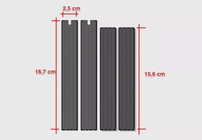 Juego de 4 puntales de repuesto para Reisenthel Carrybag XS cesta de la compra carril - Imagen 1 de 3