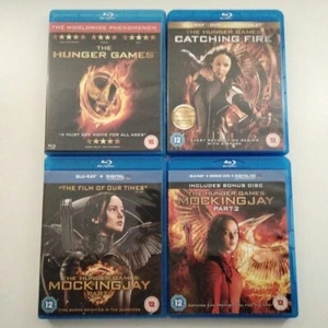 The Hunger Games Blu-ray 4 Movie Bundle Region B Catching Fire Mockingjay 1 & 2 - Bild 1 von 24