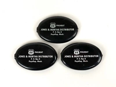 Jones & Murtha Distributor Vintage Goma Apretar Monedero Bolsa Soporte Puyallup WA Foto 1 de 4