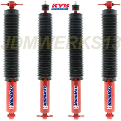 KYB 4 MONOMX MAX Duty SHOCKS GMC JIMMY S15 BLAZER CHEVY S10 PICKUP TRACCIÓN TRASERA 82-04 05 Foto 1 de 4