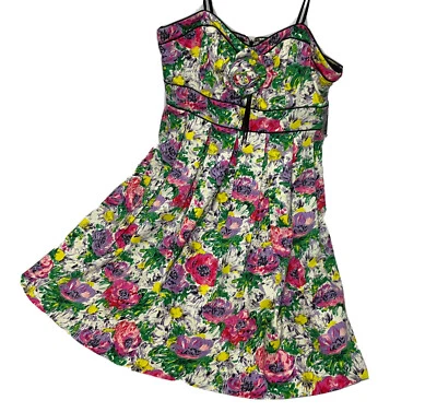 London Times Dress Sundress Floral Spaghetti Strap Women Sz 12 NWT - Image 1 of 4