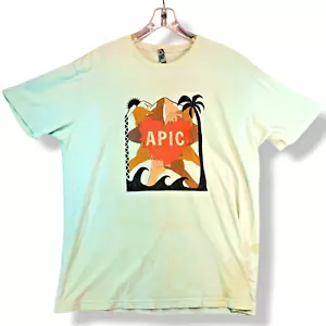 Asian Pacific Island Council Teal T-Shirt XL Hang Loose Hands Circle Next Level - Picture 1 of 9