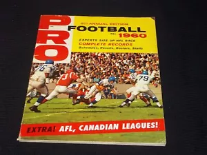 1960 PRO FOOTBALL MAGAZINE - COMPLETE RECORDS FRONT COVER - E 6331 - Picture 1 of 2