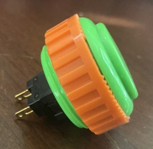 Sanwa Denshi Original OBSN-30 GREEN Push Button Screw Type secure JAMMA - Picture 1 of 5