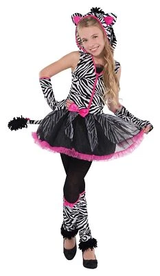 Sassy Stripes Zebra Animal Suit Yourself Fancy Dress Up Halloween Child Costume - Image 1 of 2