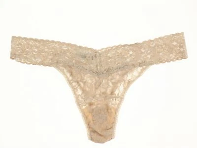 Женские кружевные трусики-стринги Hanky Panky 242306 с цветочным рисунком нижнее белье чай один размер - Изображение 1 из 2