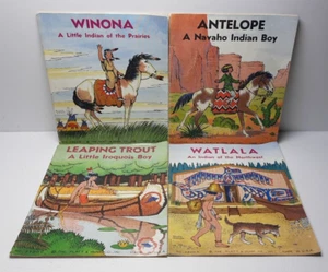My Indian Native American Vintage 1935 Indian Story Library Kinderbücher 4 - Bild 1 von 12