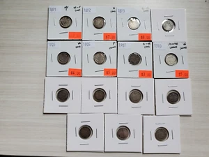 1891 to 1920 5 Cent Canada -  Lot of 15 Coins - Bild 1 von 10